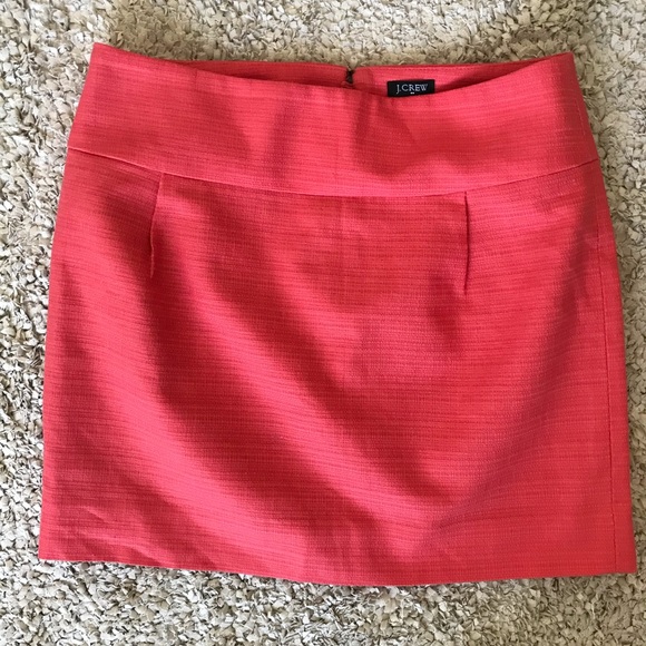 ⭐️J. Crew Orange Miniskirt, Small F1 - Picture 6 of 7